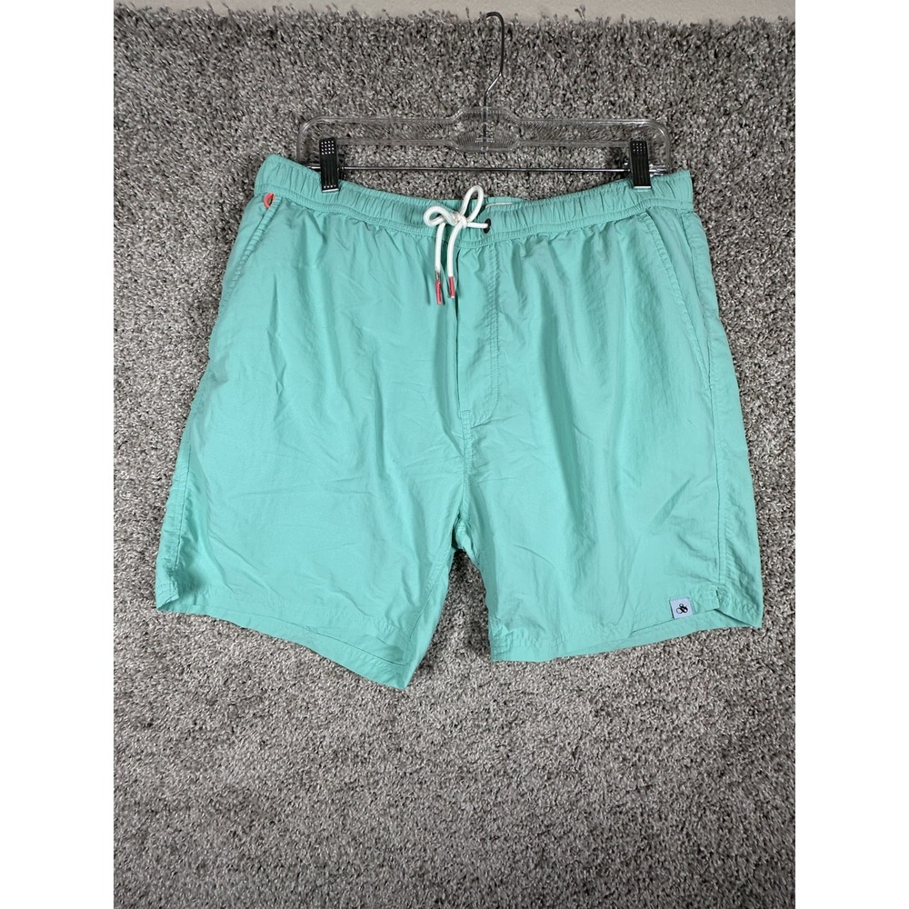 Scotch & Soda Swim Trunks Mens Size XL Green Drawstring Beach Vacation Holidays